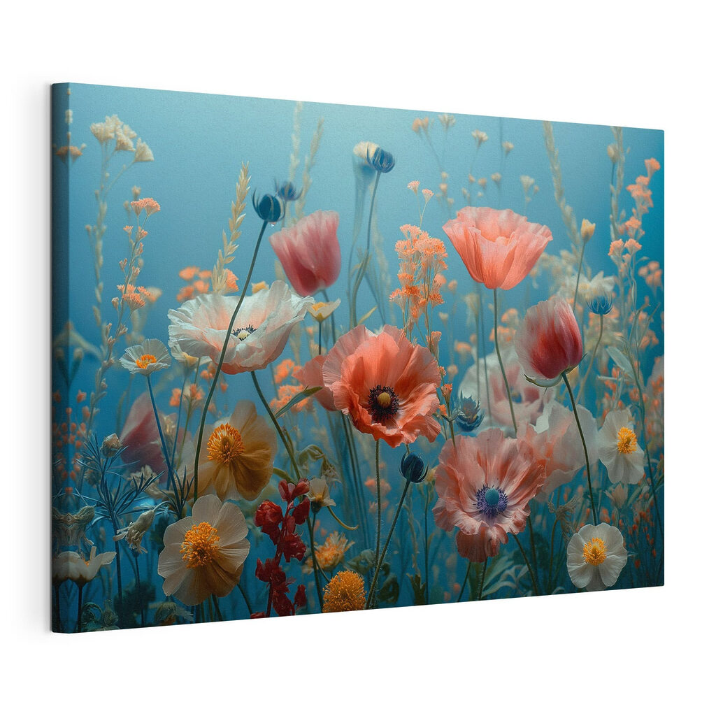 Group of flowers in a field