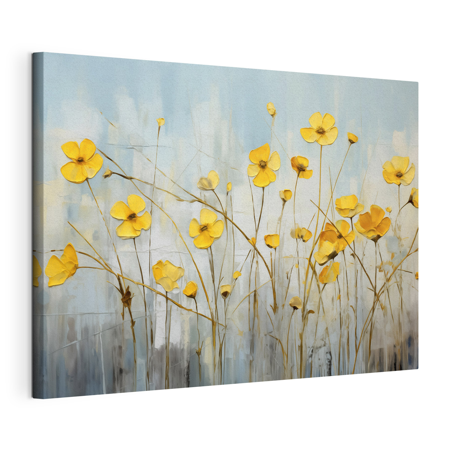 Painting of yellow flowers Painting of yellow flowers
