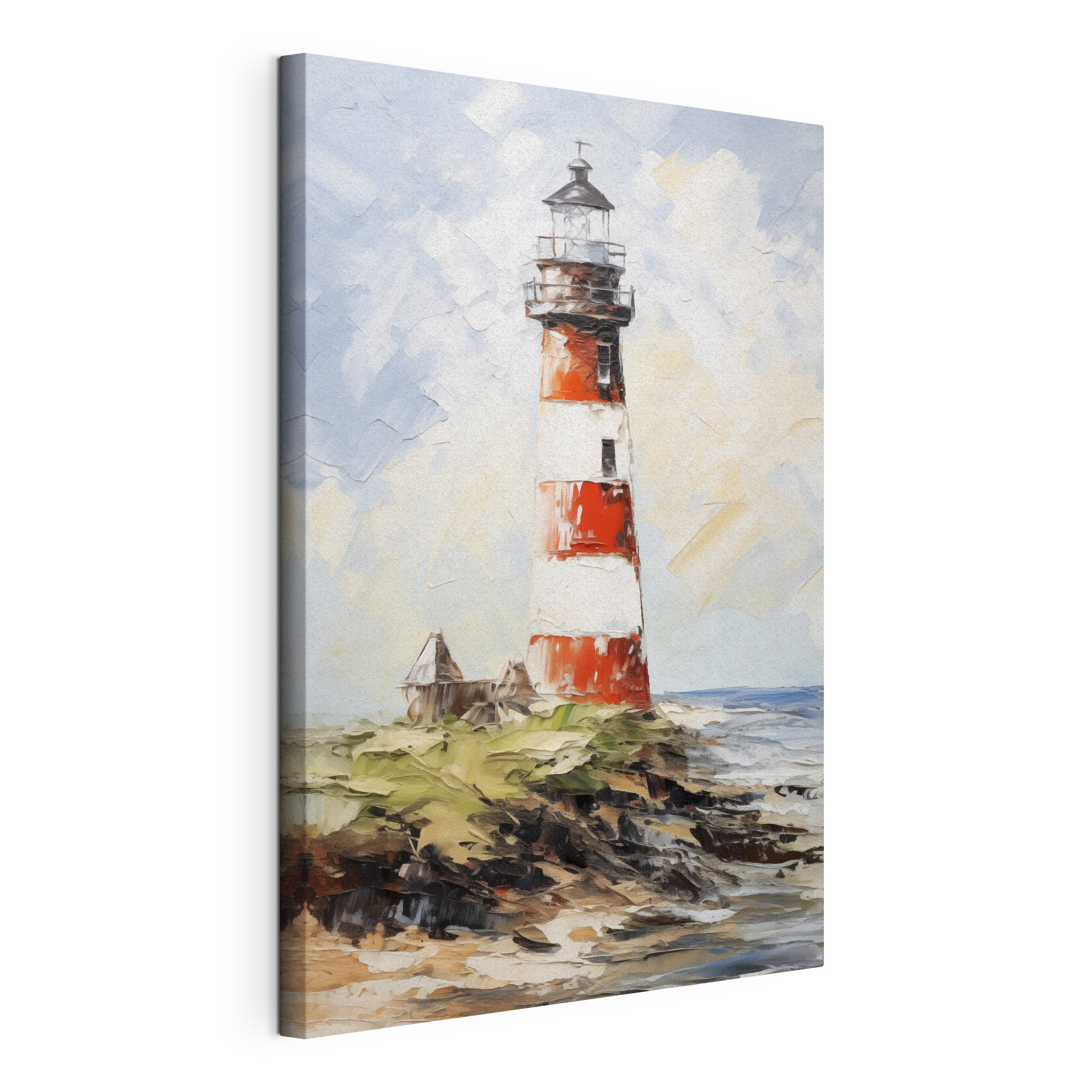 Painting of a lighthouse