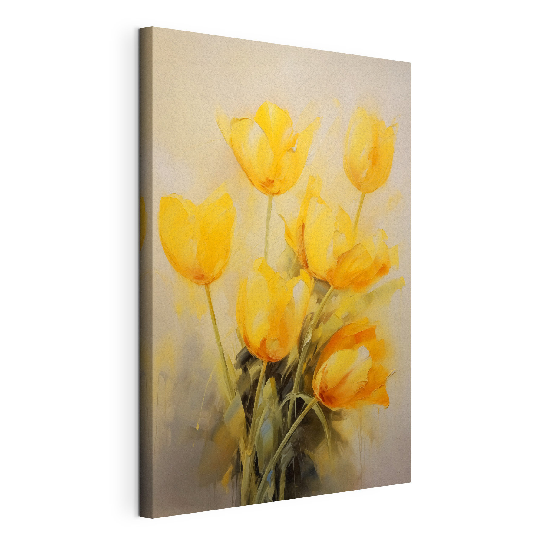 Painting of yellow flowers Painting of yellow flowers