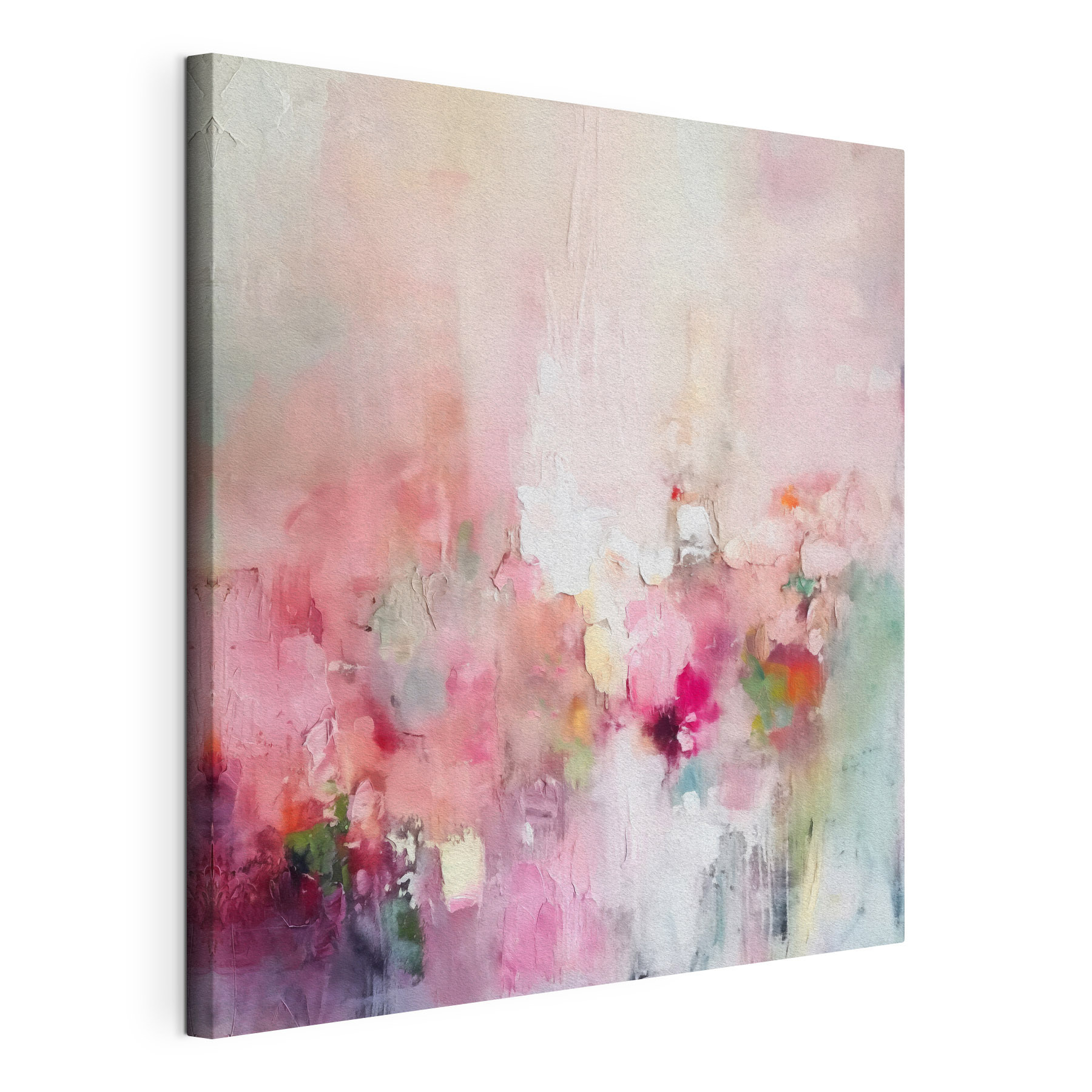 Painting of flowers on a white surface Painting of flowers on a white surface