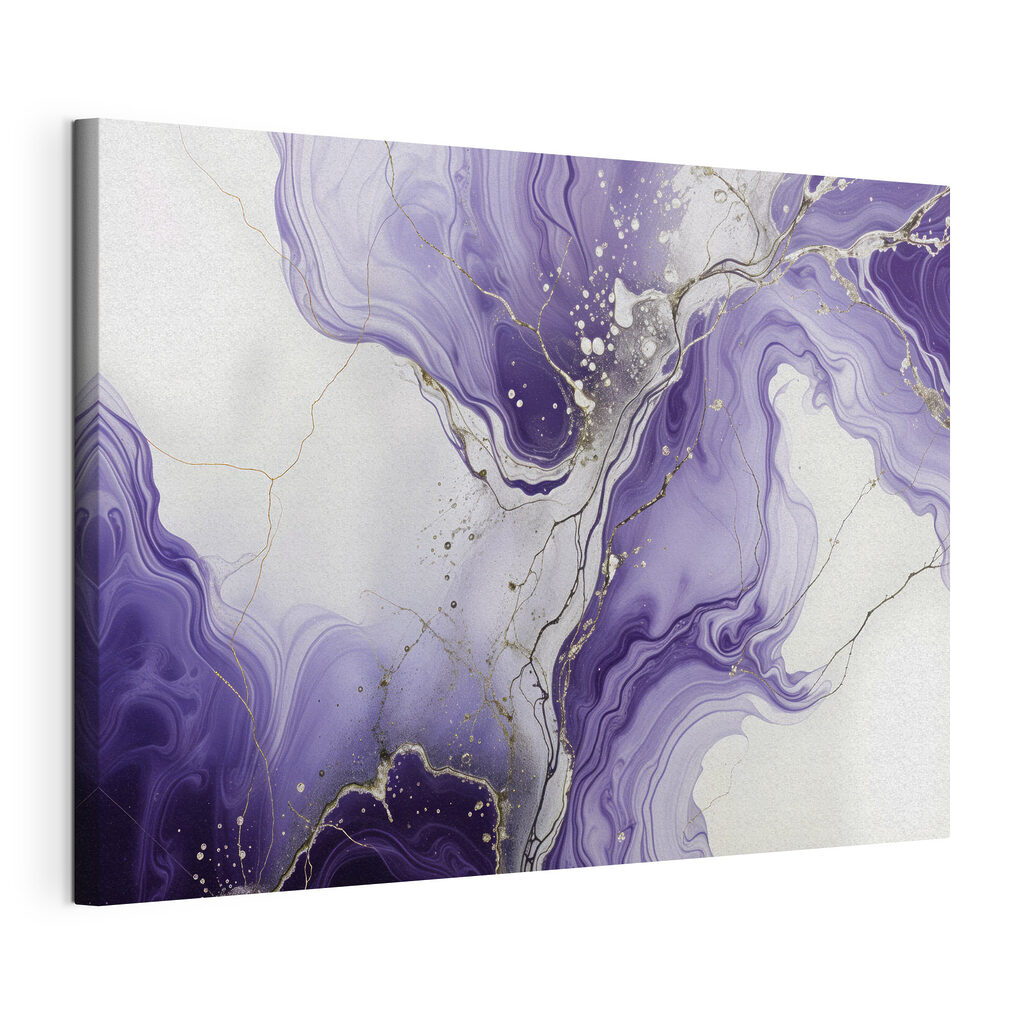 Lavender swirls with metallic veins Lavender swirls with metallic veins