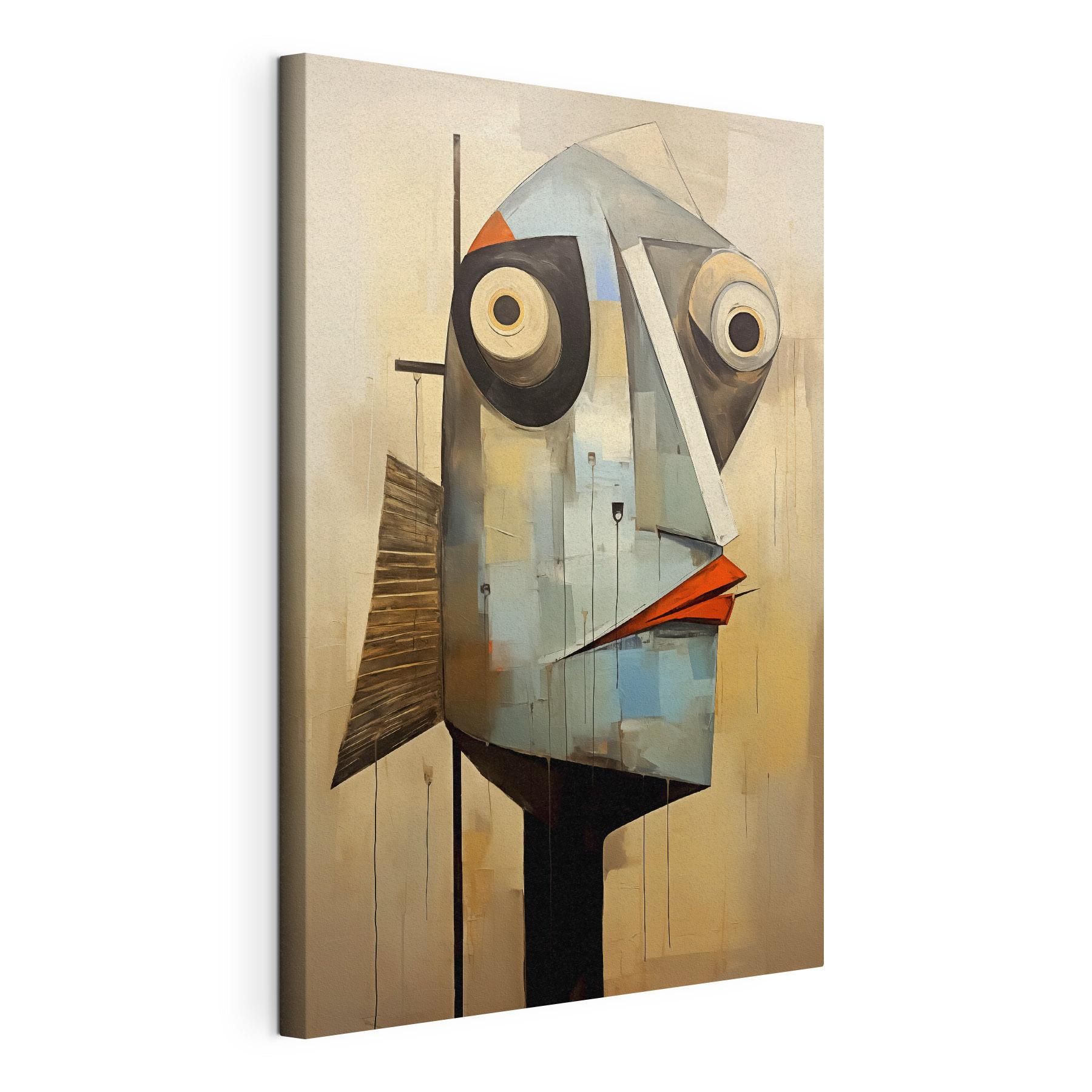 Painting of a face