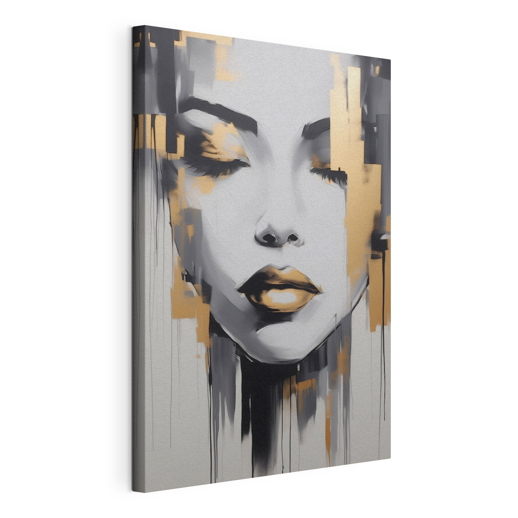 Painting of a woman's face