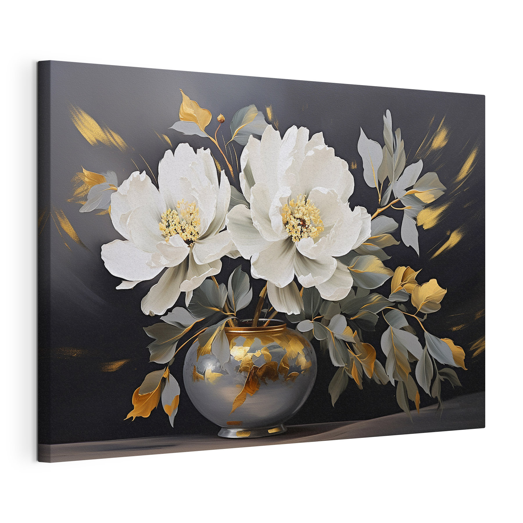Painting of flowers in a vase Painting of flowers in a vase