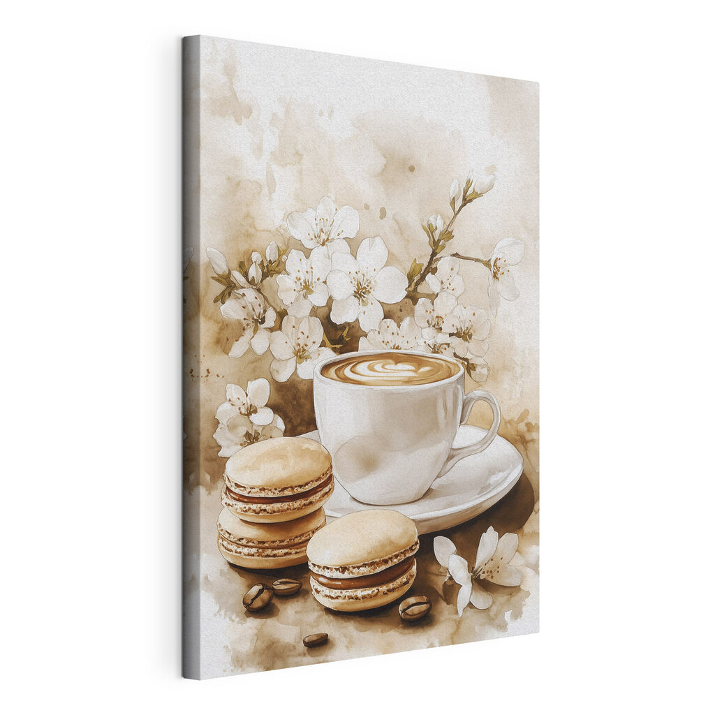 Cup of coffee and macaroons Cup of coffee and macaroons