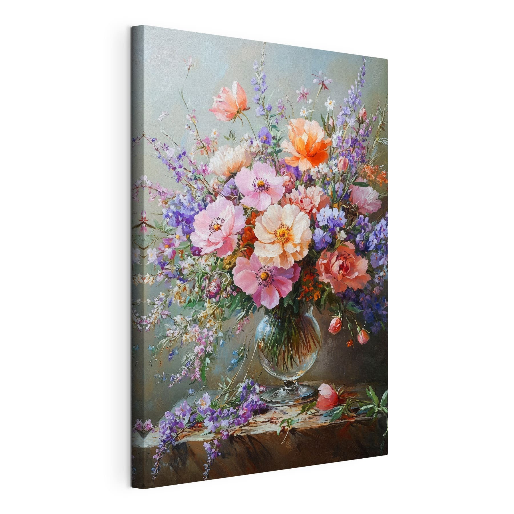 Painting of flowers in a vase Painting of flowers in a vase