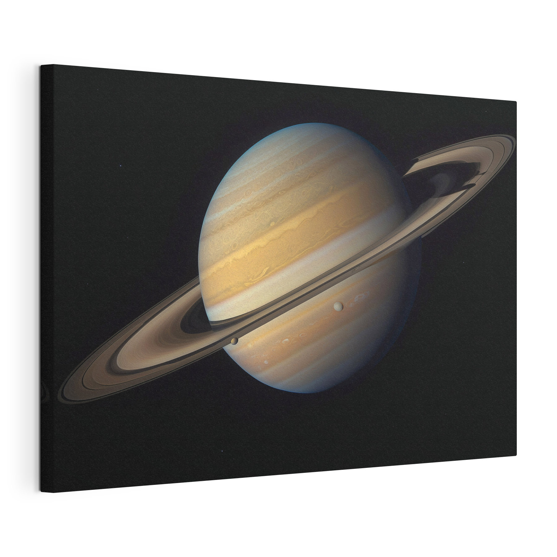 Planet with rings around it