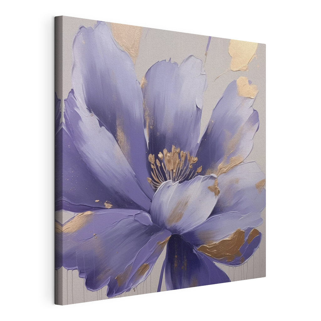 Painting of a purple flower Painting of a purple flower