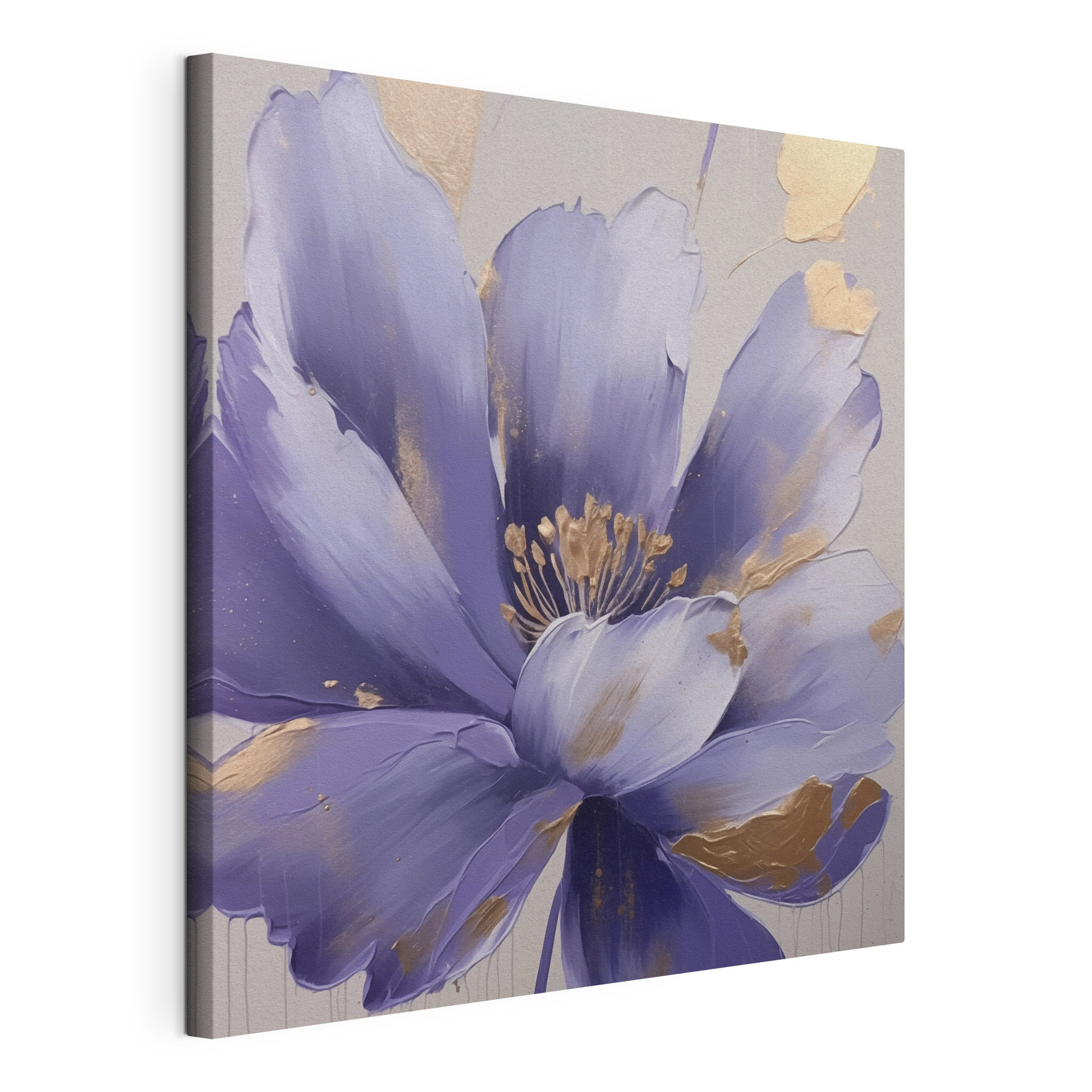 Painting of a purple flower Painting of a purple flower
