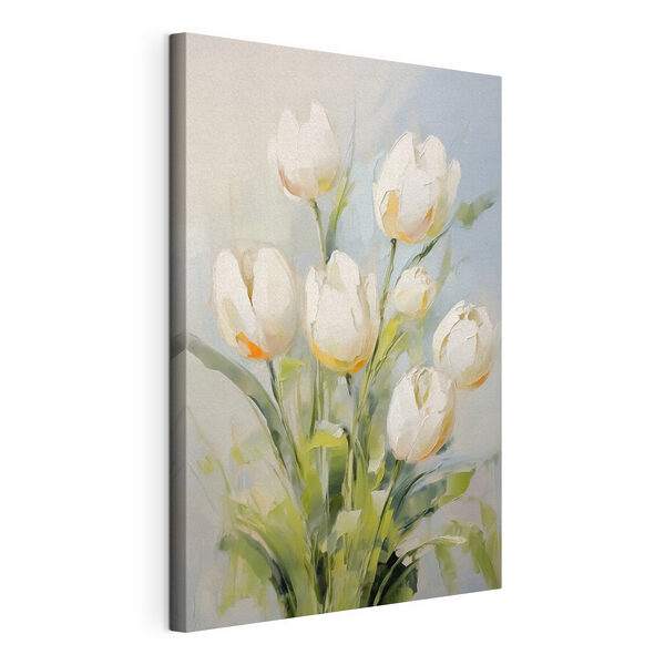 Obraz Malba bílých tulipánů