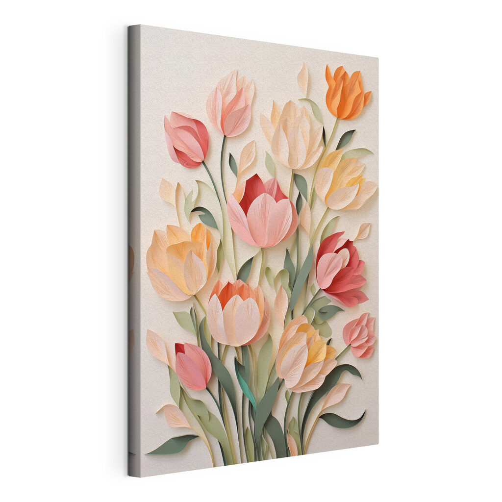 Paper cut out of flowers