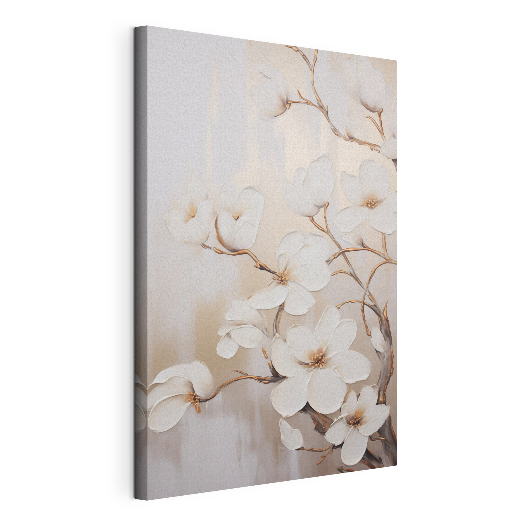 Painting of white flowers