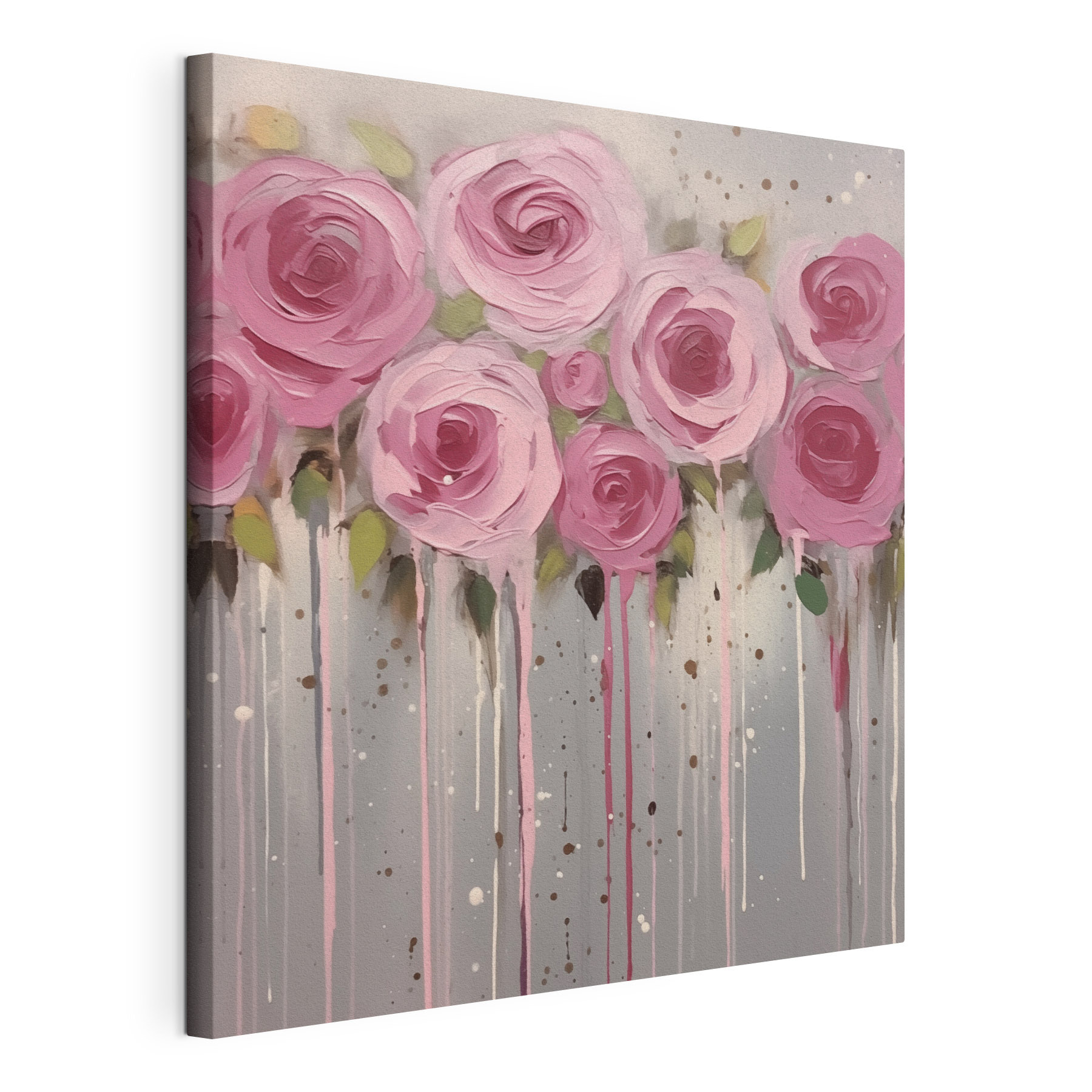 Painting of pink flowers