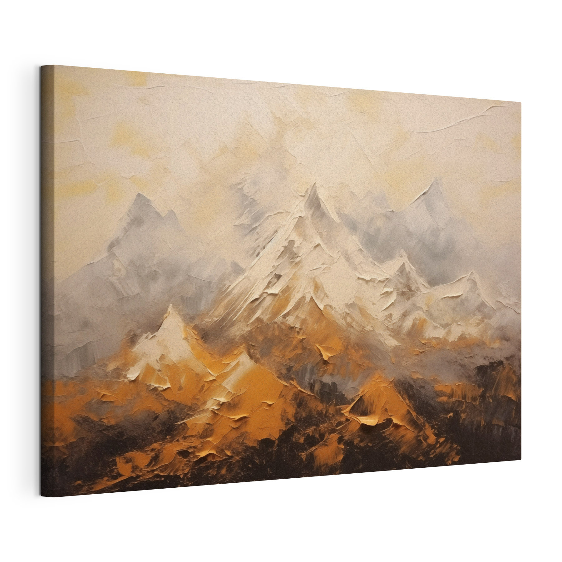 Painting of a mountain range Painting of a mountain range