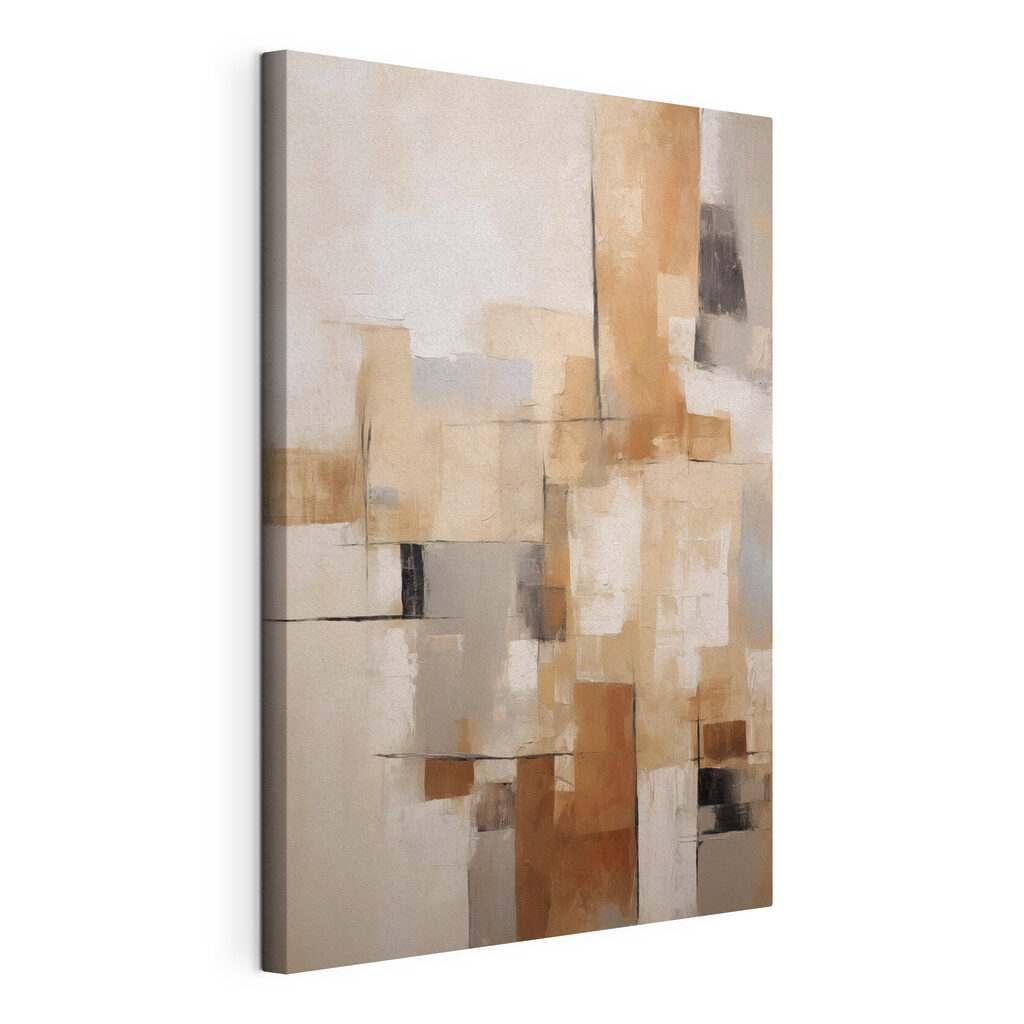 Painting of a white and brown wall Painting of a white and brown wall