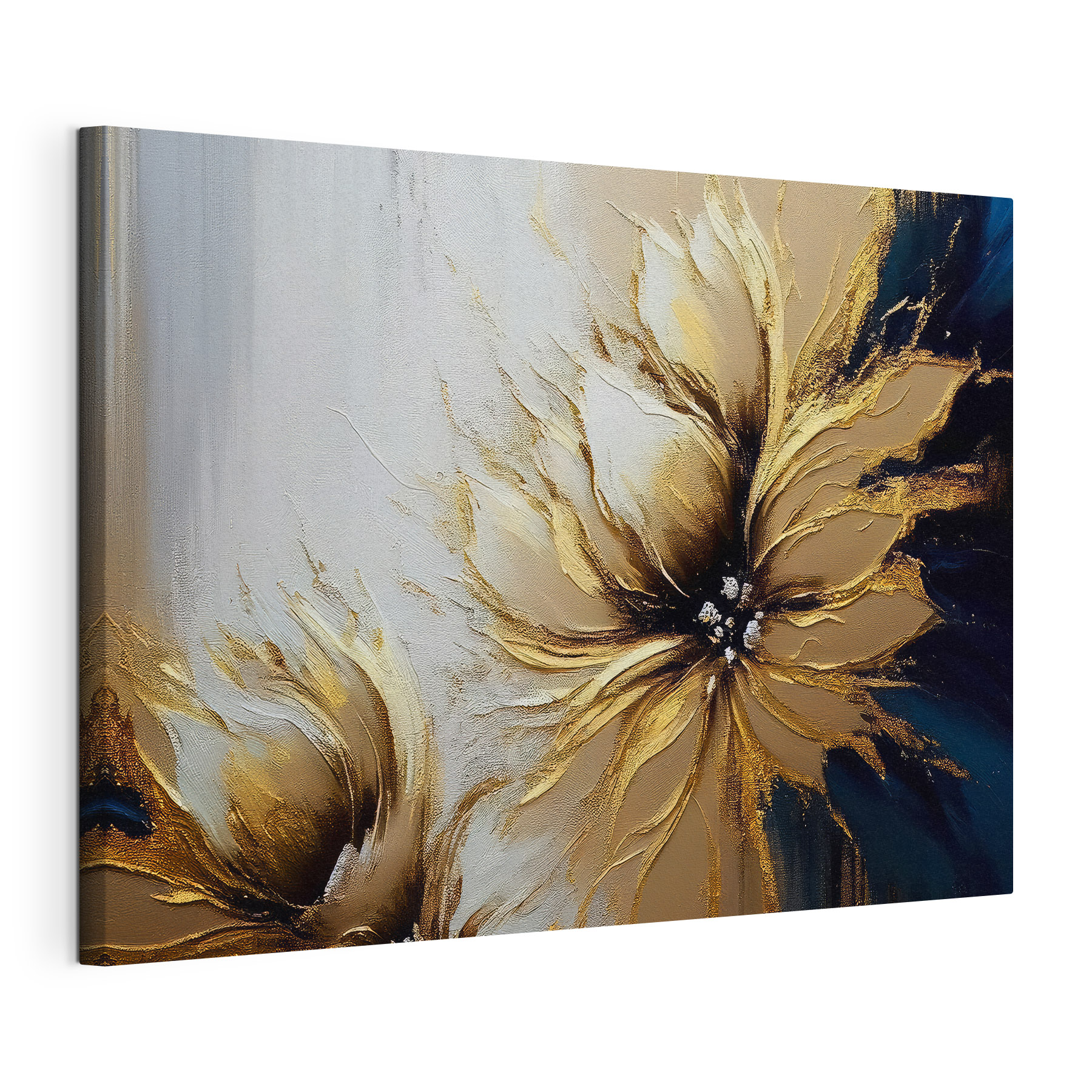 A painting of a flower