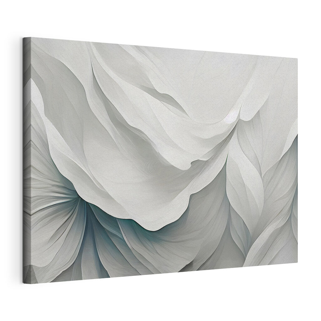 A white and blue wavy background