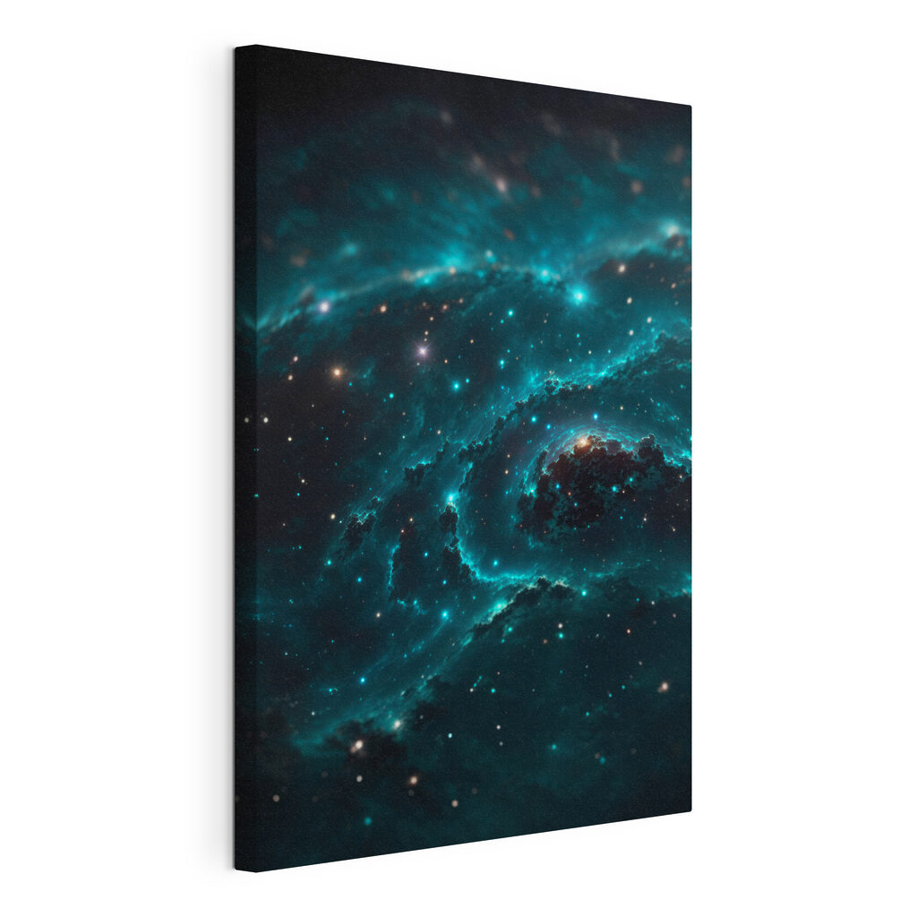 Galaxy in space with stars Galaxy in space with stars