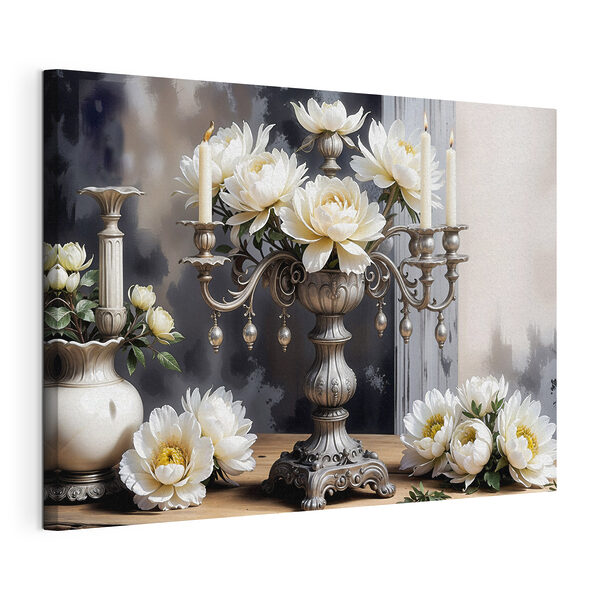 Elegant flowers in a decorative setting