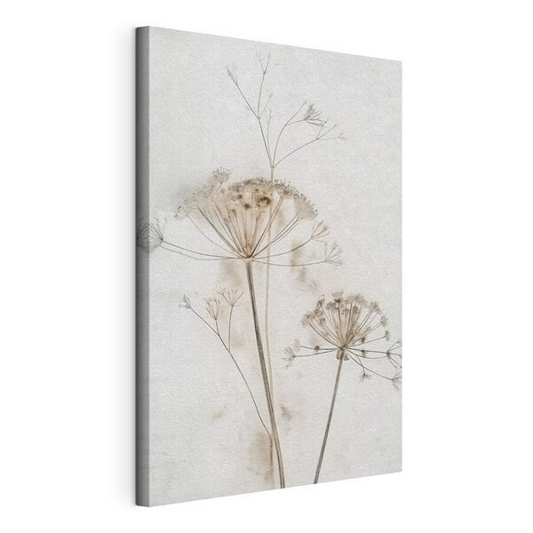 Delicate flowers in soft watercolor tones