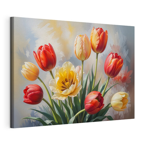 Obraz Skupina tulipánů ve váze