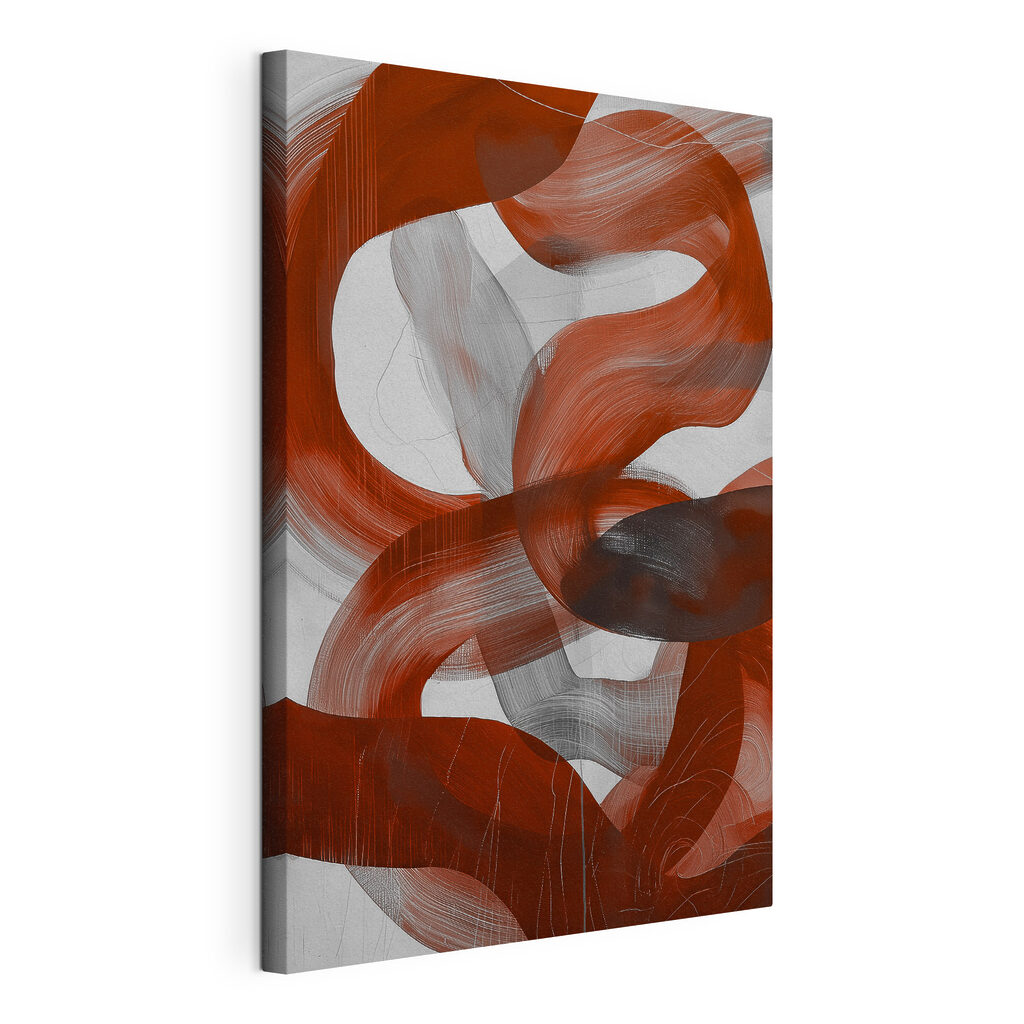 Red and white swirls