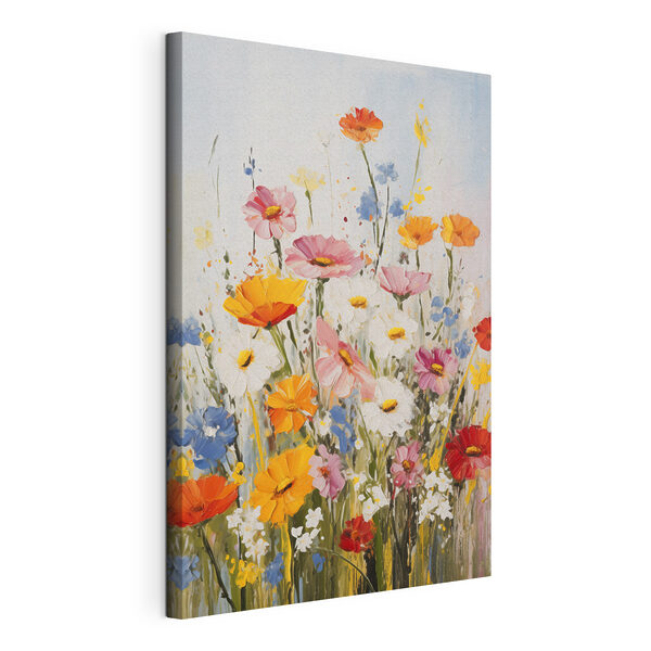 Colorful blooms brighten up the scene