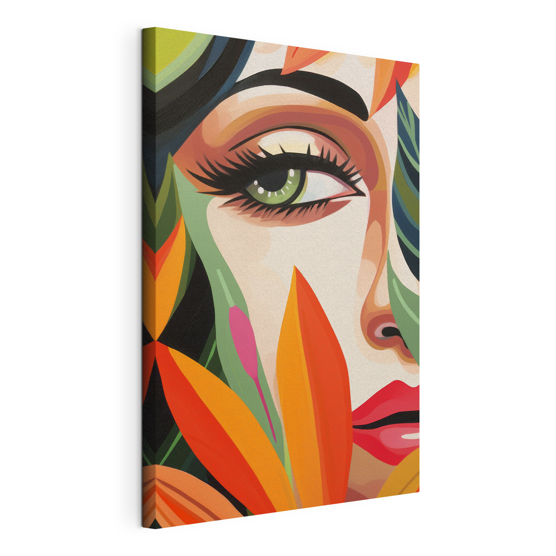 Vibrant colors and captivating gaze