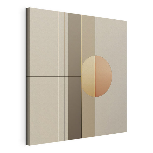 Geometric shapes in soft hues