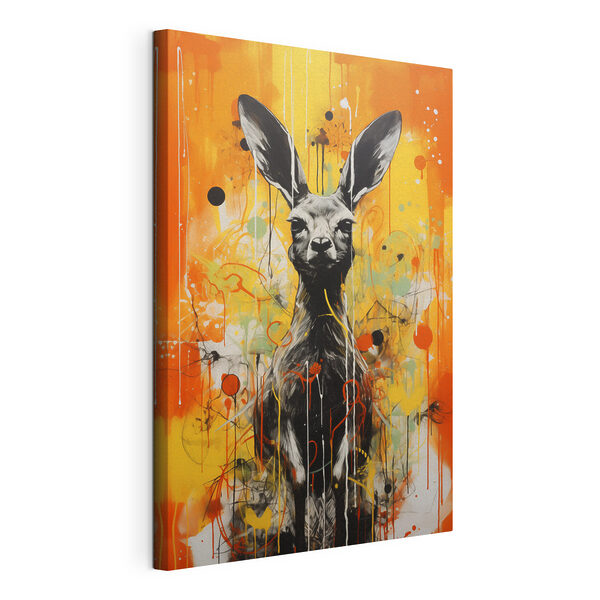 Painting of a kangaroo