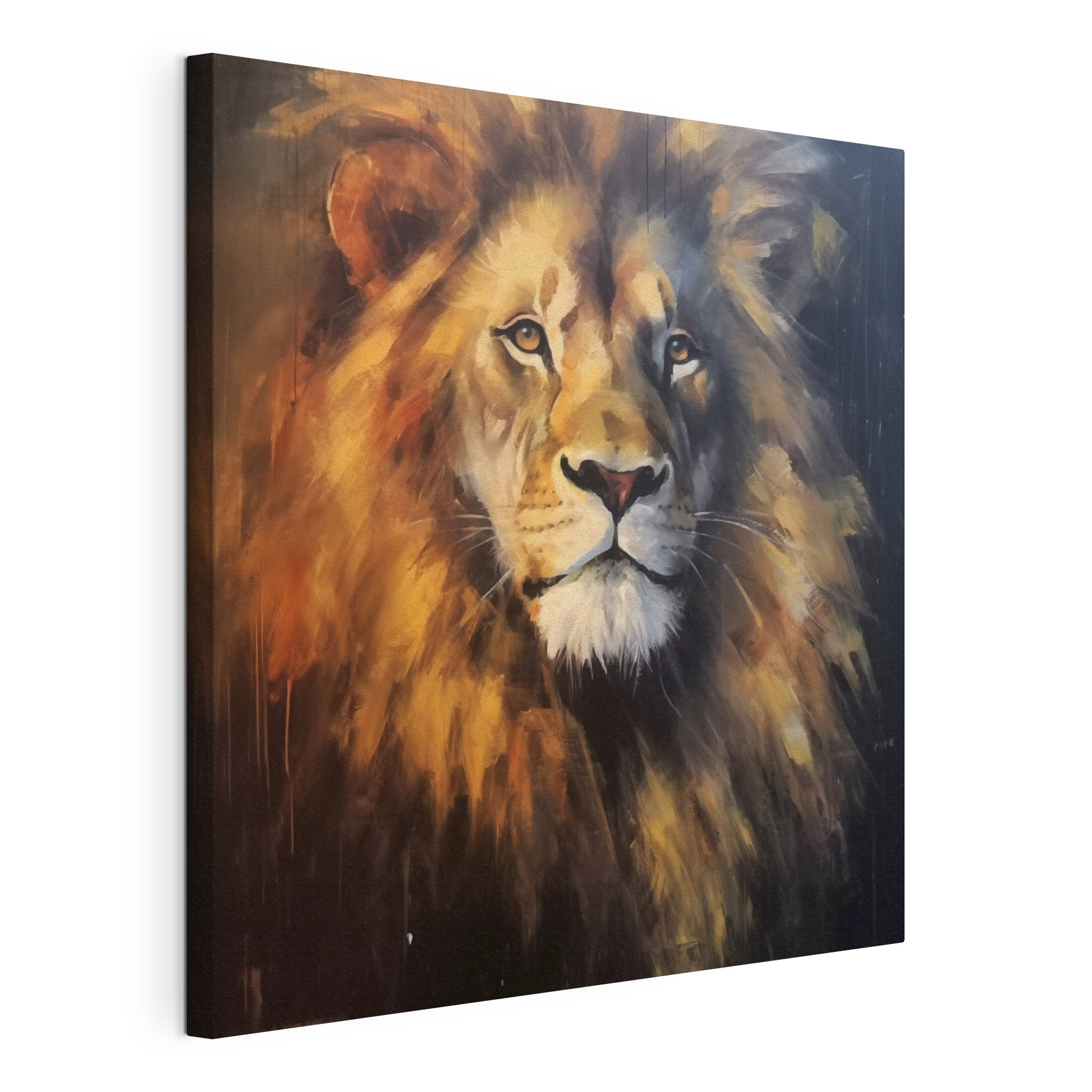 Painting of a lion Painting of a lion