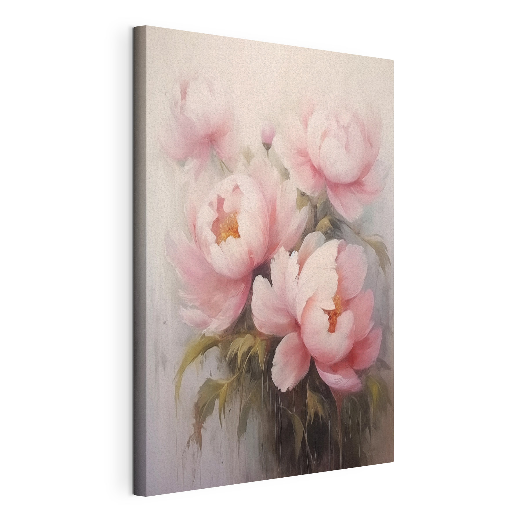 Painting of pink flowers