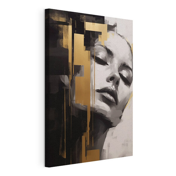 Painting of a woman's face
