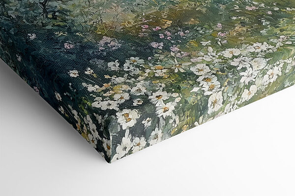 Painting of flowers and trees