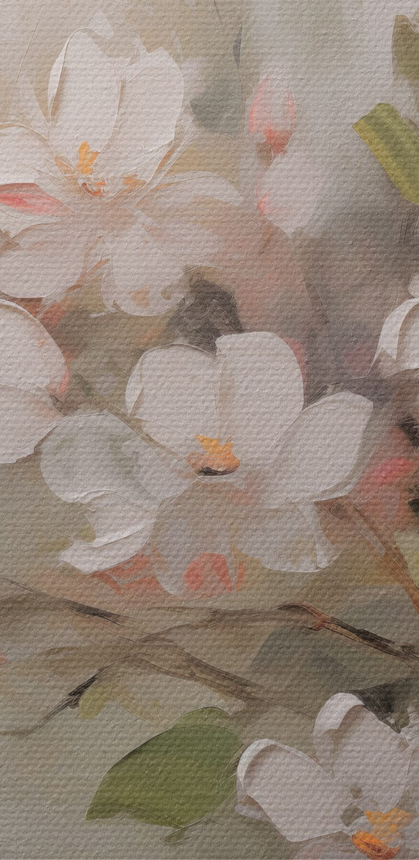 Painting of white flowers