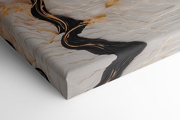 Serene landscape with flowing elements