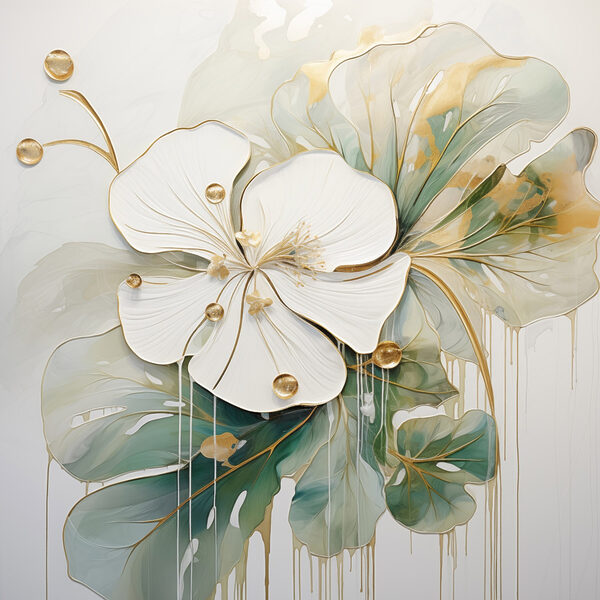 Painting of a flower Painting of a flower