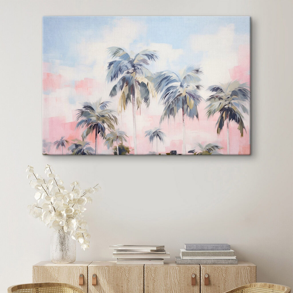 Painting of palm trees