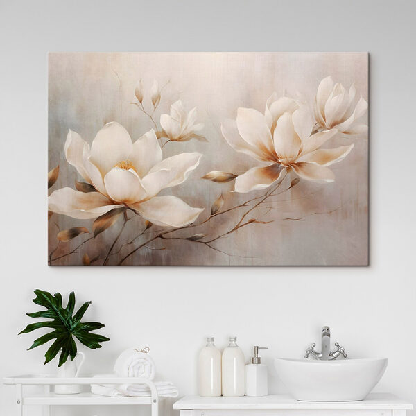 Painting of white flowers