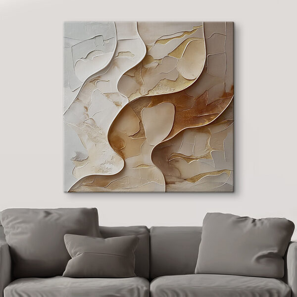 Abstract forms in soft neutral tones