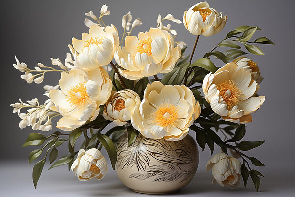 Vase with flowers in it