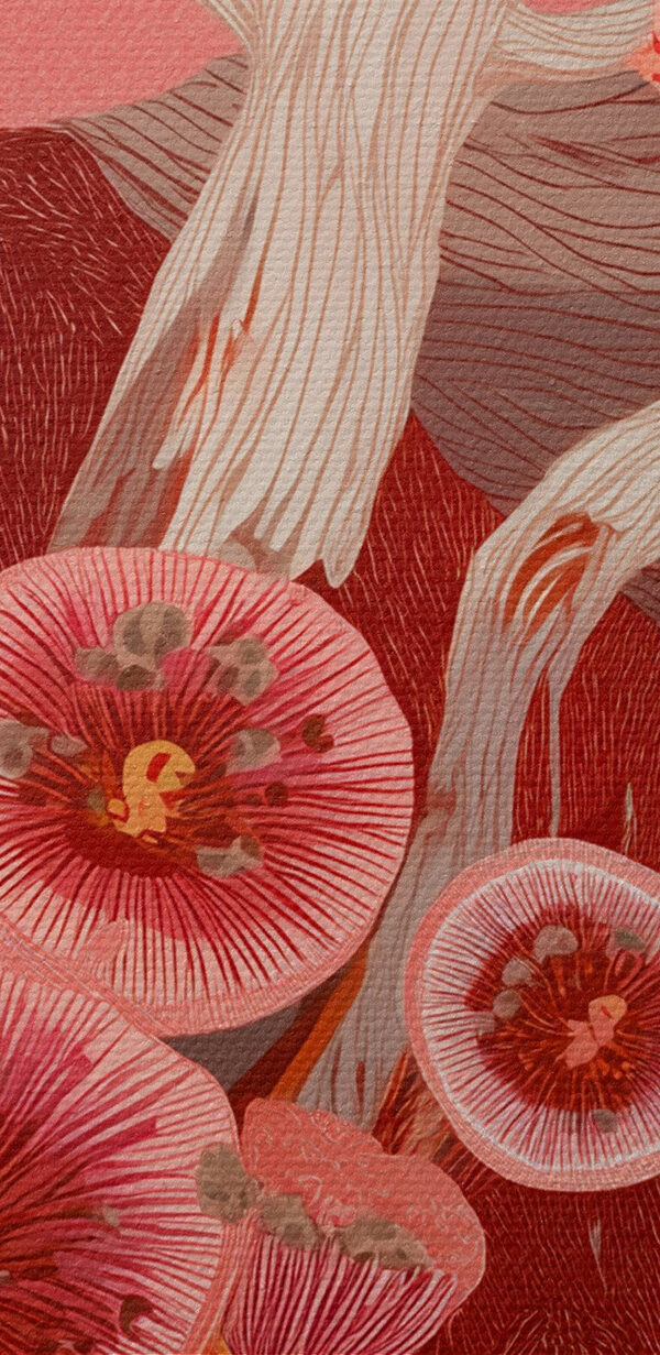 Painting of flowers and trees
