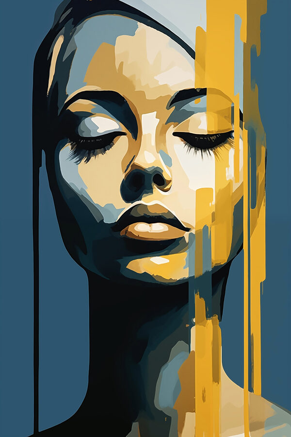 Expression of serene beauty captured