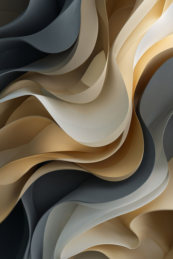 Rippled layers of soft colors