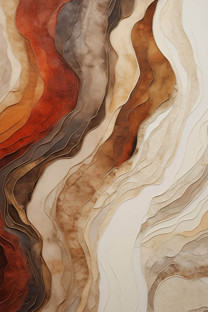 Flowing Layers of Earthy Tones