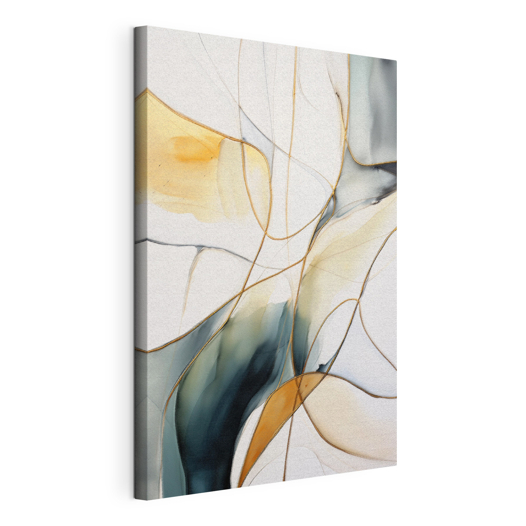 Fluid lines and warm hues intertwine