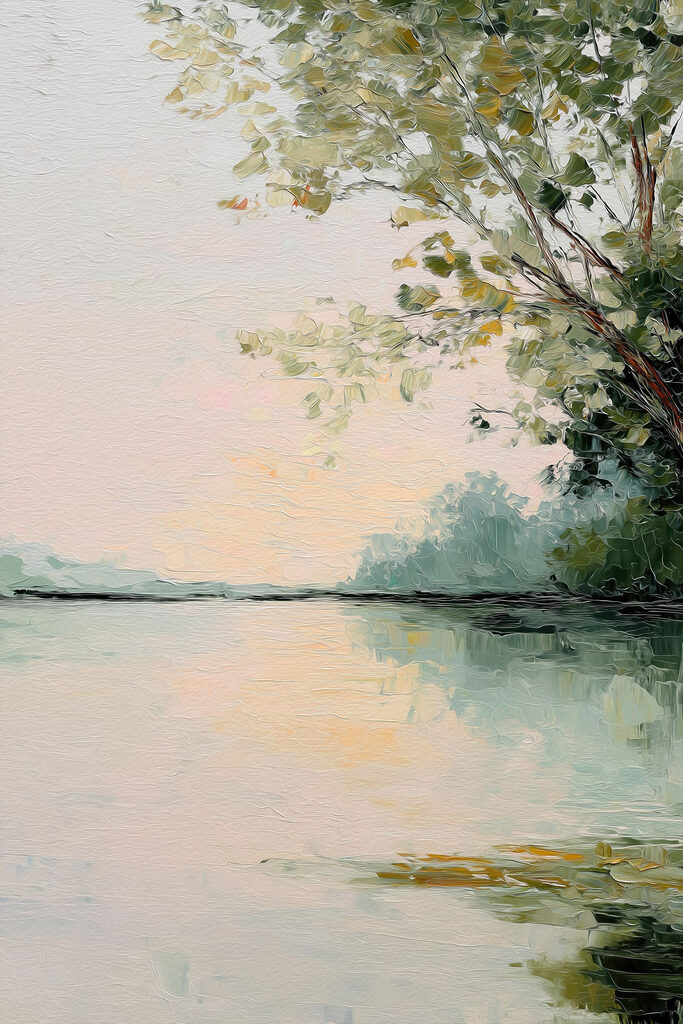 Tree next to a body of water