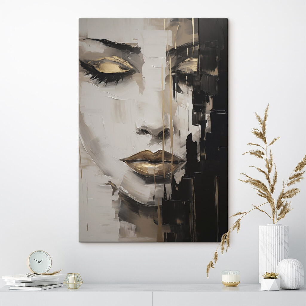 Artful expression through brush strokes Artful expression through brush strokes