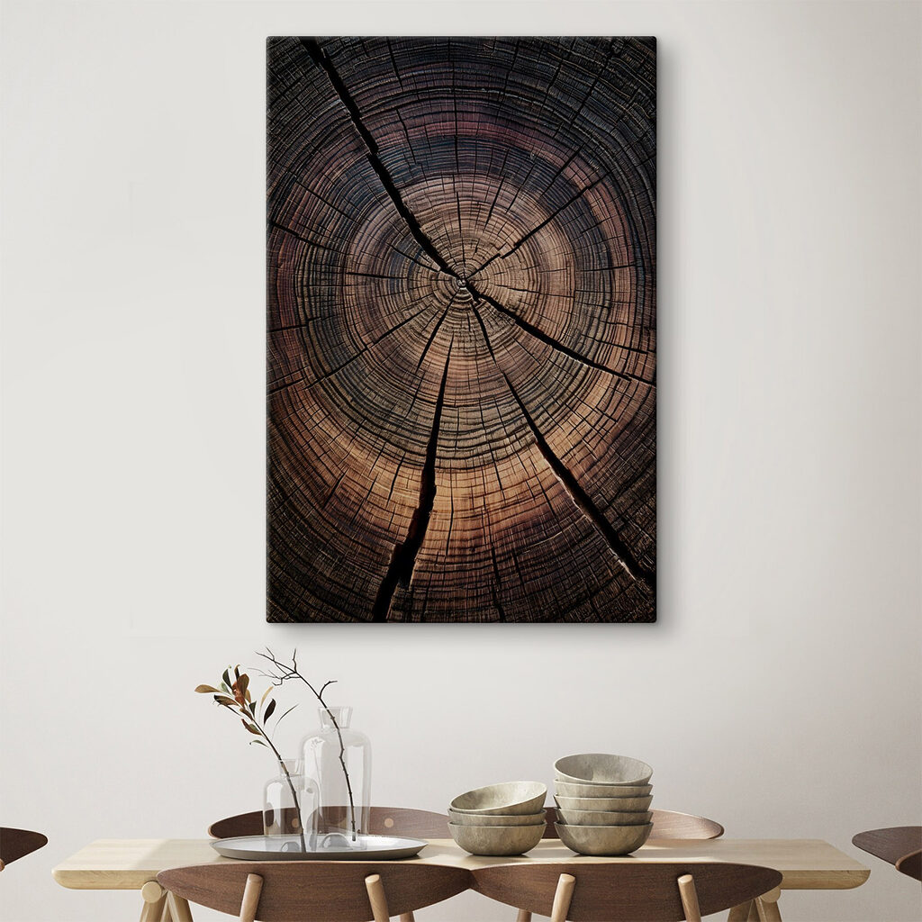 Natural patterns in aged wood